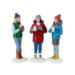 Lemax Personaggi*Hot Cocoa With Friends Set Of 3 Cod. 42316