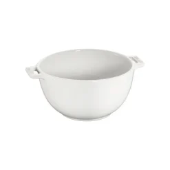 Staub Bowl E Insalatiere*Insalatiera con Manico 18 cm Bianca in Ceramica