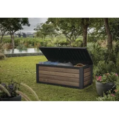 Keter Bauli In Resina|Linea Premium Keter Signature*Baule in Resina SIGNATURE DECO BOX 150 NOCE