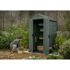 Keter Casette In Resina Keter|Casette Da Giardino Piccole*Casetta da Giardino in Resina DARWIN 4x4 Green