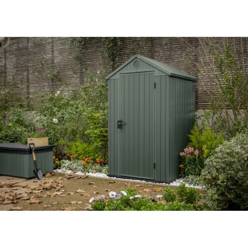 Keter Casette In Resina Keter|Casette Da Giardino Piccole*Casetta da Giardino in Resina DARWIN 4x4 Green