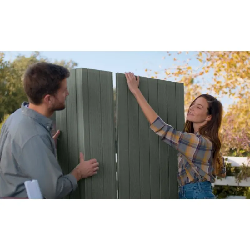 Keter Casette In Resina Keter|Casette Da Giardino Piccole*Casetta da Giardino in Resina DARWIN 6x8 Green con Finestre Frontali