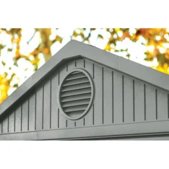Keter Casette In Resina Keter|Casette Da Giardino Piccole*Casetta da Giardino in Resina DARWIN 6x8 Green con Finestre Frontali