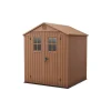 Keter Casette In Resina Keter|Casette Da Giardino Piccole*Casetta da Giardino in Resina DARWIN 6x6 Wood con Finestre Frontali