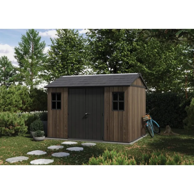 Keter Casette In Resina Keter|Linea Premium Keter Signature*Casetta da Giardino in Resina SIGNATURE APEX 1175 NOCE - Doppia scelta di montaggio