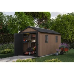 Keter Casette In Resina Keter|Casette Da Giardino Grandi*Casetta da Giardino in Resina NEWTON PLUS 1375 - Doppia Scelta di Montaggio