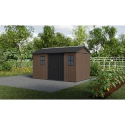 Keter Casette In Resina Keter|Casette Da Giardino Grandi*Casetta da Giardino in Resina NEWTON PLUS 1375 - Doppia Scelta di Montaggio