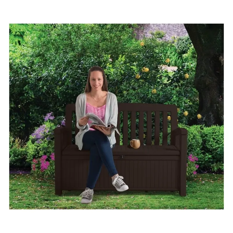 Keter Cassapanche In Resina|Bauli In Resina*Cassapanca in Resina PATIO BENCH Graphite