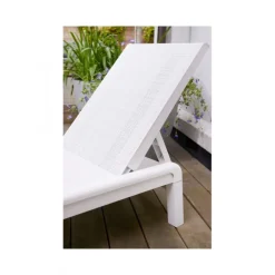Keter Divani E Set Da Giardino|Divani E Set Da Giardino*Lettino Prendisole MALLORCA SUNLOUNGER Bianco