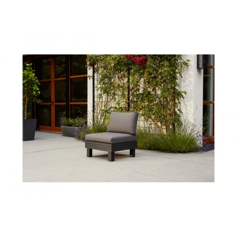 Keter Divani E Set Da Giardino|Divani E Set Da Giardino*Lounge ELEMENTS Modulo Seduta con Schienale e Cuscino