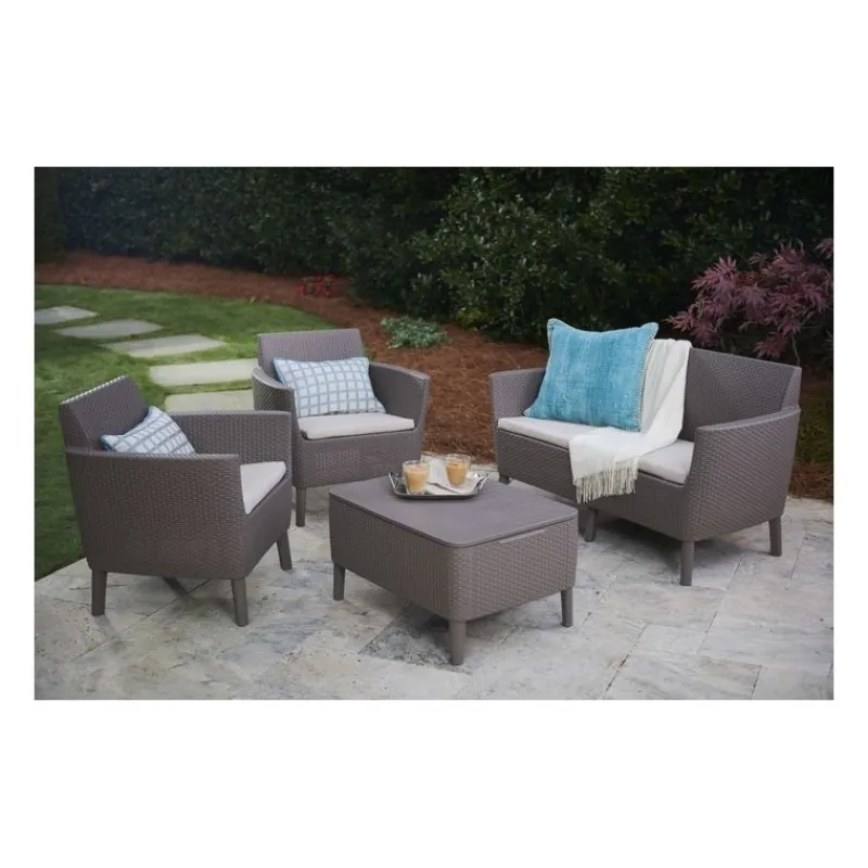 Keter Divani E Set Da Giardino|Divani E Set Da Giardino*Set Lounge 2 posti SALEMO Cappuccino