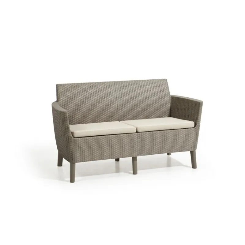 Keter Divani E Set Da Giardino|Divani E Set Da Giardino*Set Lounge 2 posti SALEMO Cappuccino