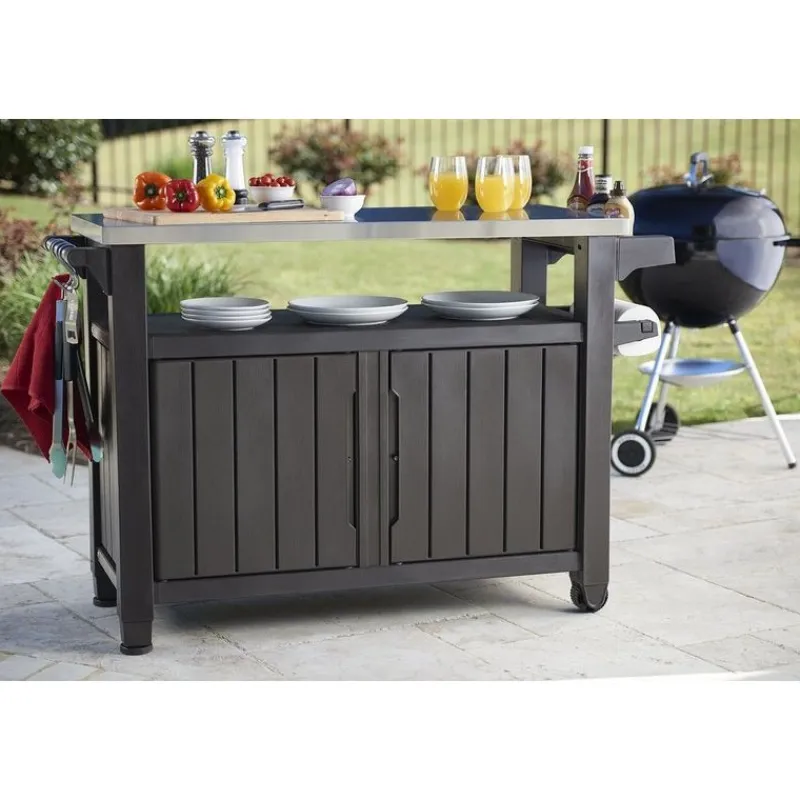 Keter Bauli In Resina*Tavolino In Resina BBQ UNITY XL