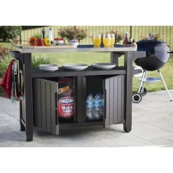 Keter Bauli In Resina*Tavolino In Resina BBQ UNITY XL