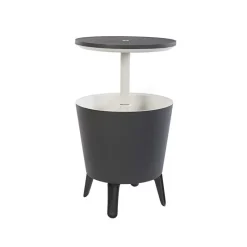 Keter Bauli In Resina*Tavolino in Resina COOL BAR Grigio