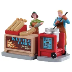 Lemax Personaggi*Kettle Corn Stand, Set Of 2 Cod. 92746