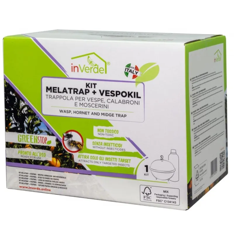 InVerde Insetticidi*Kit Trappola MELATRAP + VESPOKIL