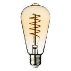 Lotti Luci Di Natale|Luci Di Natale*Lampadina E27 Vintage Retro' Ø 64 Bianco Caldo 4W a Spirale