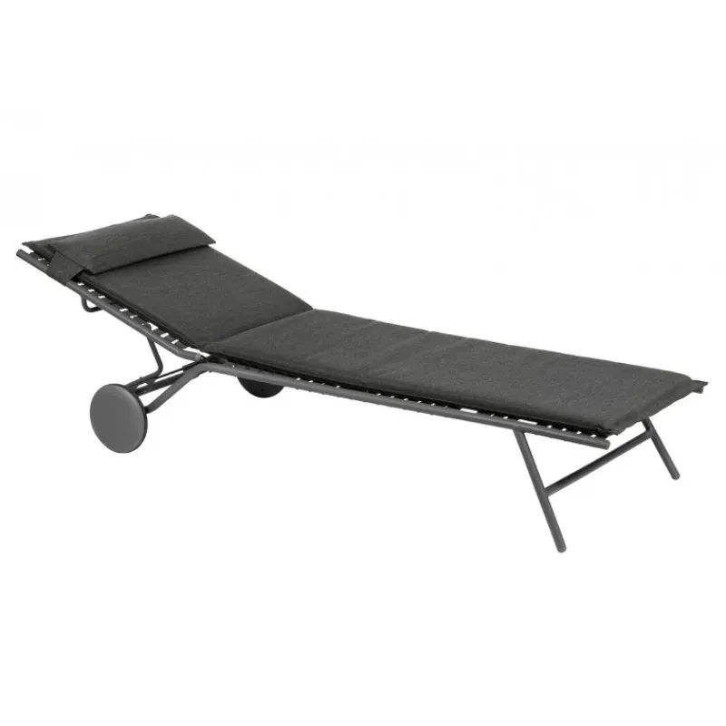 LaFuma Lettini Arredo Giardino|Lafuma Prestige*Lettino BAYANNE II LFM5177 Onyx