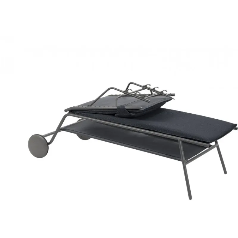 LaFuma Lettini Arredo Giardino*Lettino MIAMI HIGH BEC LFM5174 Dark Grey
