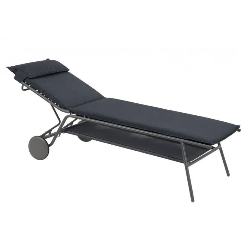 LaFuma Lettini Arredo Giardino*Lettino MIAMI HIGH BEC LFM5174 Dark Grey
