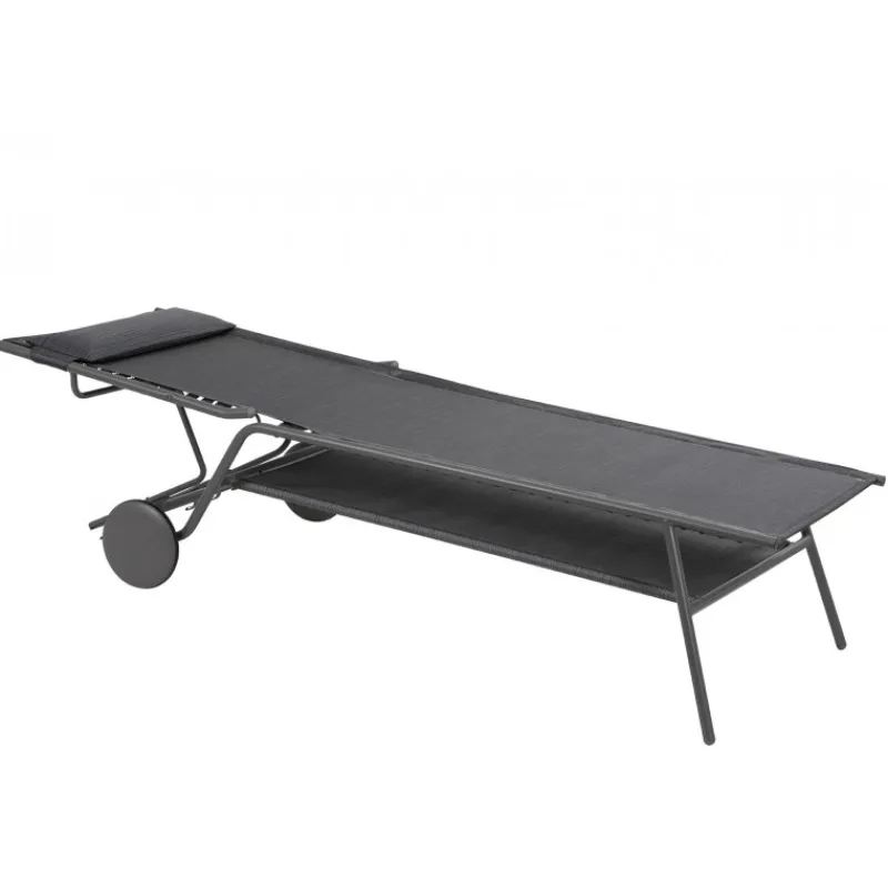 LaFuma Lettini Arredo Giardino*Lettino MIAMI HIGH DUO LFM5172 Obsidian