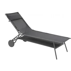 LaFuma Lettini Arredo Giardino*Lettino MIAMI HIGH DUO LFM5172 Obsidian