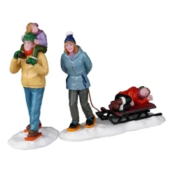Lemax Personaggi*Long Day Snowshoeing Set Of 2 Cod. 22148
