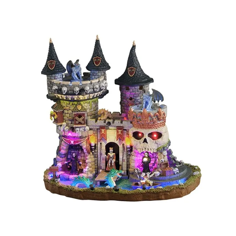 Lemax Edifici E Giostre In Movimento|Novità Lemax Spooky Town 2025*Medi-Evil Castle con Alimentatore 4.5V Cod. 55302