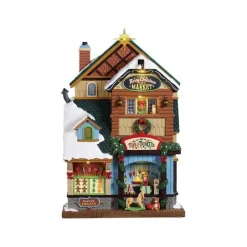 Lemax Edifici Illuminati|Prodotti Fuori Catalogo*Merry Christmas Market Cod. 95471
