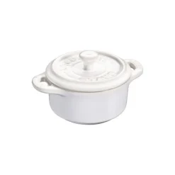 Staub Mini Cocotte E Ramekin*Mini Cocotte 10 cm Bianca Avorio in Ceramica