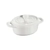 Staub Mini Cocotte E Ramekin*Mini Cocotte Ovale 11 cm Bianca in Ceramica