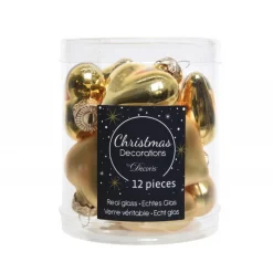 Kaemingk Palline Di Natale|Addobbi Per Albero Di Natale*Mini cuori in vetro da appendere. Set di 12
