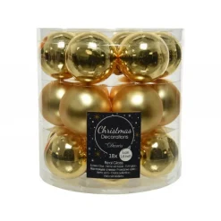 Kaemingk Palline Di Natale|Addobbi Per Albero Di Natale*Mini palline in vetro da appendere. Set di 18