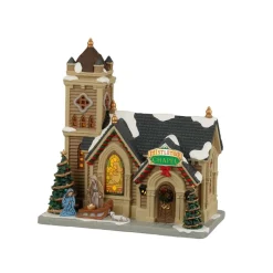 Lemax Edifici Illuminati*Mistletoe Chapel con Alimentatore Cod. 25917