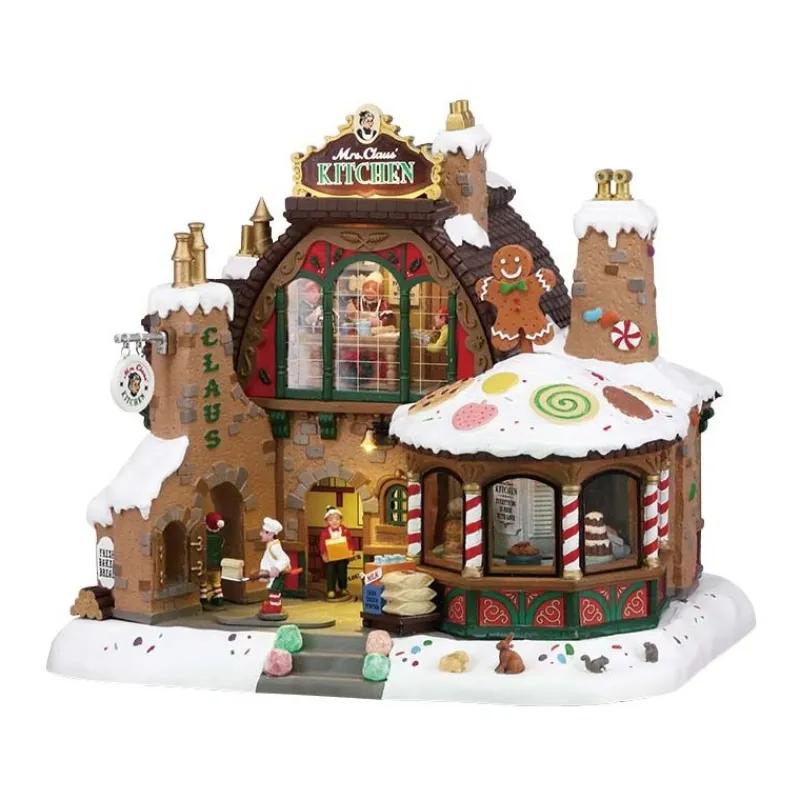 Lemax Edifici E Giostre In Movimento|Lemax Best Buy*Mrs. Claus' Kitchen con Alimentatore 4.5V Cod. 85314