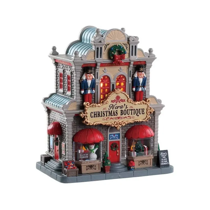 Lemax Edifici Illuminati*Nora's Christmas Boutique con Alimentatore Cod. 85344