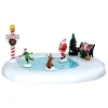 Lemax Scene Natalizie|Edifici E Giostre In Movimento*North Pole Ice Follies B/O 4.5V Cod. 64045
