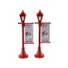 Lemax Luci E Alimentatori*North Pole Lamppost Set of 2 B/O 4.5V Cod. 34091