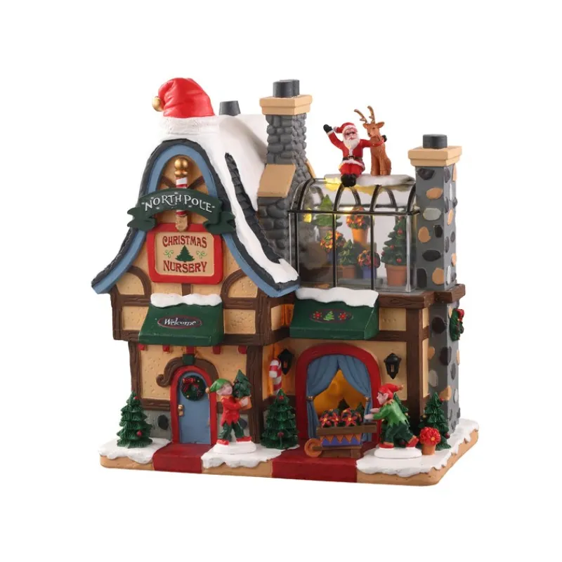 Lemax Edifici Illuminati|Lemax Best Buy*North Pole Nursery B/O 4.5V Cod. 05677