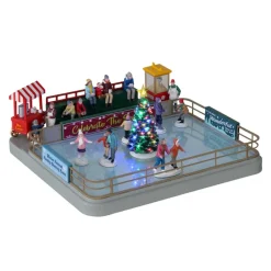 Lemax Edifici E Giostre In Movimento|Lemax Best Buy*Outdoor Skating Rink, con Alimentatore 4.5V Cod. 14871