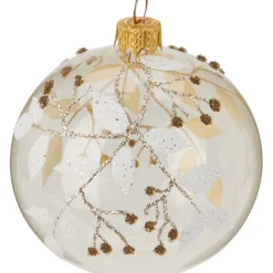 Koopman Addobbi Per Albero Di Natale*Palla di Natale in Vetro 80 Mm. Pezzo Singolo