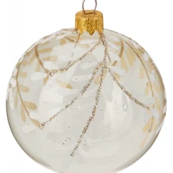 Koopman Addobbi Per Albero Di Natale*Palla di Natale in Vetro 80 Mm. Pezzo Singolo