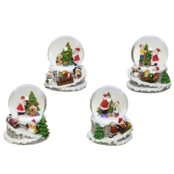 Kaemingk Complementi D'Arredo|Luci Di Natale*Palla di Neve in Resina con LED Pezzo Singolo