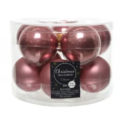 Kaemingk Palline Di Natale|Addobbi Per Albero Di Natale*Palline di Natale da Appendere in Vetro 6 cm. Set di 10