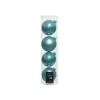 Kaemingk Palline Di Natale|Addobbi Per Albero Di Natale*Palline in vetro da appendere Blu Artic dim 10 cm Box da 4