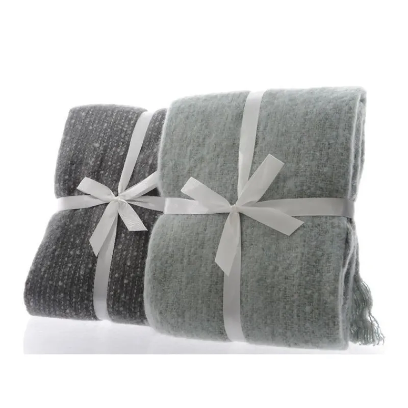 Kaemingk Complementi D'Arredo*Plaid in blu cinerino. Pezzo Singolo