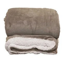 Unique Living Plaid Unique Living|Cuscini E Plaid*Plaid Lars XL 220x240 cm Colore Taupe