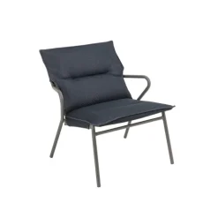 LaFuma Sedie E Sdraio*Poltrona Bassa imbottita VENCE LFM5347 Dark Grey/Titane