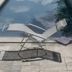 LaFuma Sedie E Sdraio*Poltrona Reclinabile Sdraio R CLIP LFM5169 CB Seigle II/Sable